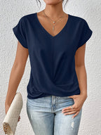 Rhea | Women's T-Shirt | Sweetheart Neckline, Casual Everyday Top
