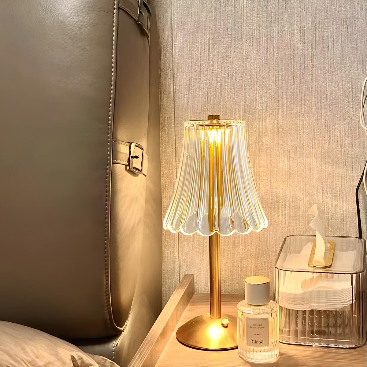 Kaia | Crystal Table Lamp | Cordless, Touch Control, Rechargeable | LED