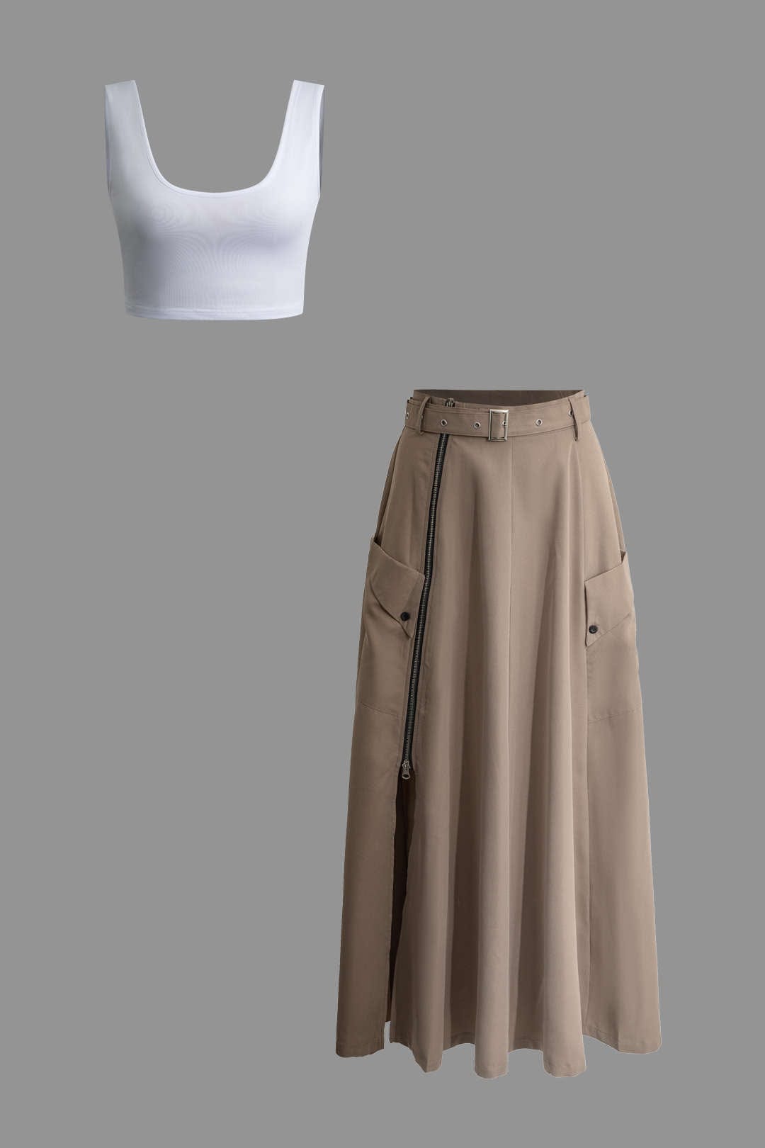 Vera | Two-Piece Set Women | Crop Top & Maxi Skirt | Casual Summer