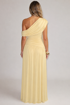 Maternity Maxi Dress Asymmetric Neckline Baby Shower | Kira