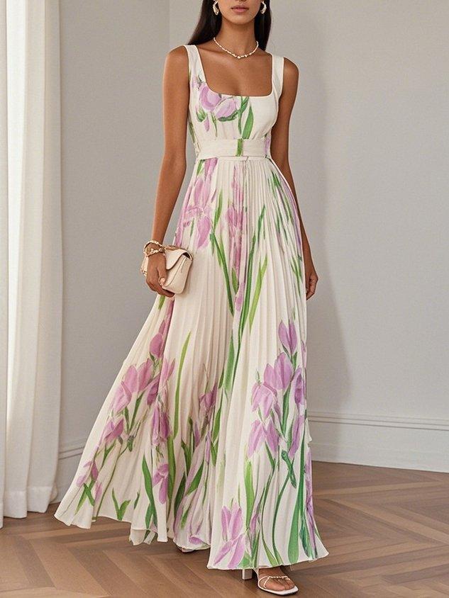 Lyra | Floral Boho Dress | Women's A-Line, Flowy Summer Dress