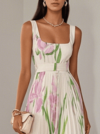 Lyra | Floral Boho Dress | Women's A-Line, Flowy Summer Dress