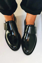Women Loafers Strap Detail Slip On