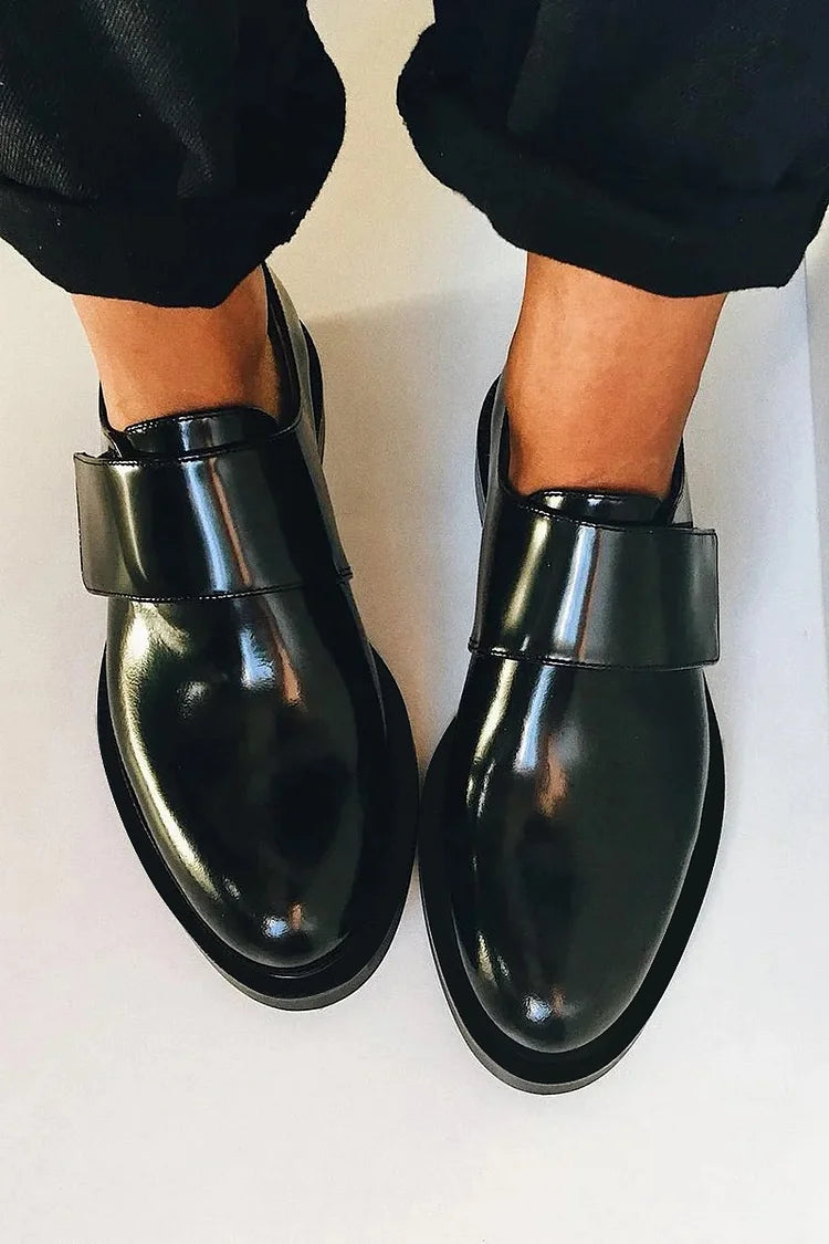 Women Loafers Strap Detail Slip On