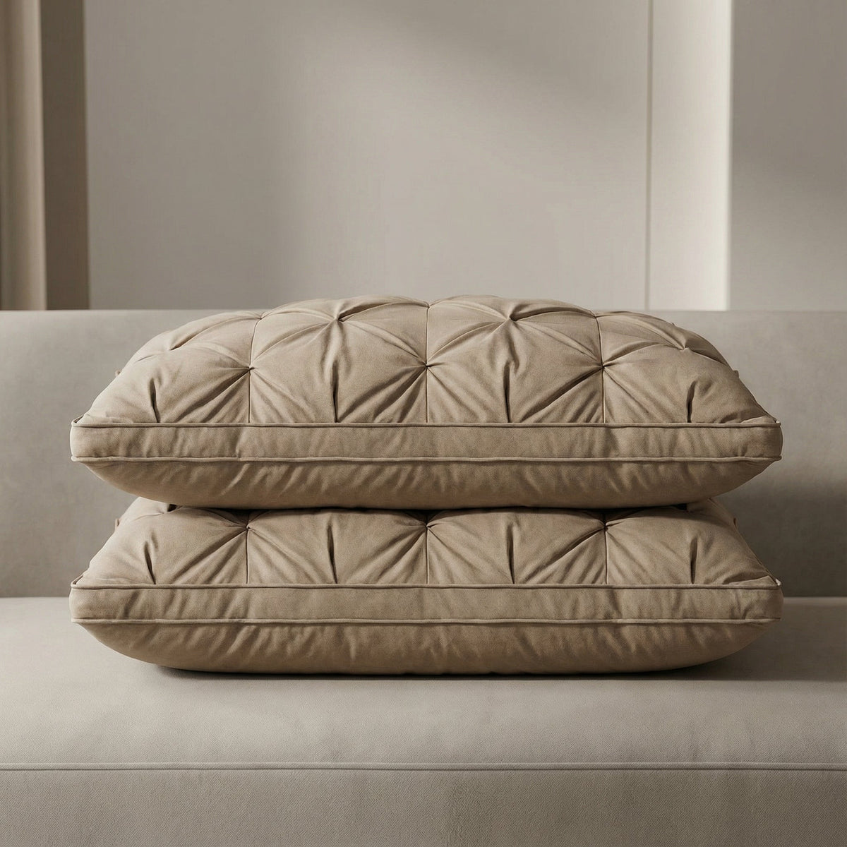 Wren | Down Pillow | 100% Goose Down, Breathable & Shape-Retaining | 48x74cm