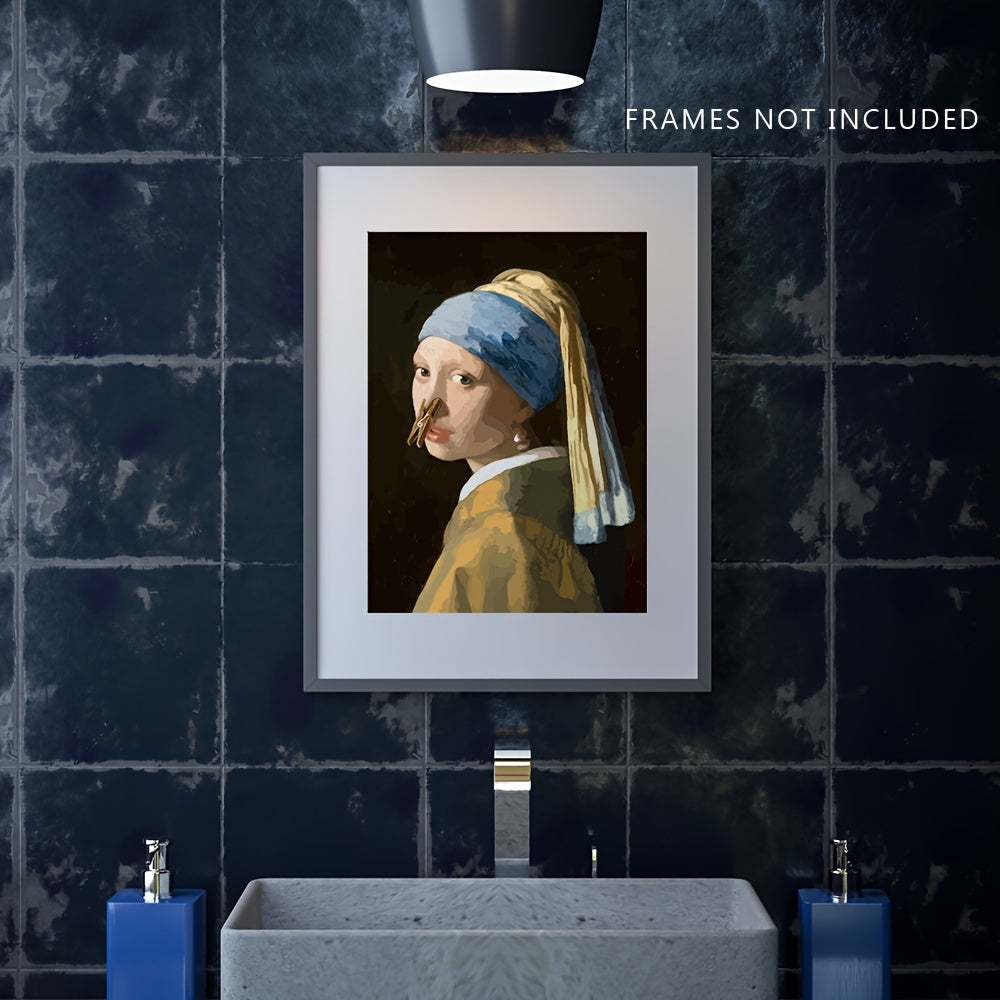 Neela | Bathroom Wall Poster | Funny, Waterproof | 15.7"x11.4"