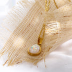 Amara | Opal Drop Pendant Necklace | 18K Gold, Natural Opal | Minimalist
