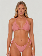 High Waist Bikini Set | Women Two Piece Triangle Swimwear Quick Dry