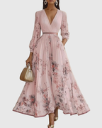 Sage | Women's Sleeveless A-Line Midi Dress | Floral, Belted