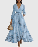 Sage | Women's Sleeveless A-Line Midi Dress | Floral, Belted