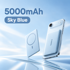 Power Bank Magnetic 5000mAh Wireless Slim iPhone Samsung Compatible