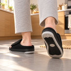 Corduroy Slippers | Unisex Extra Wide Fit Non Slip Padded Sole