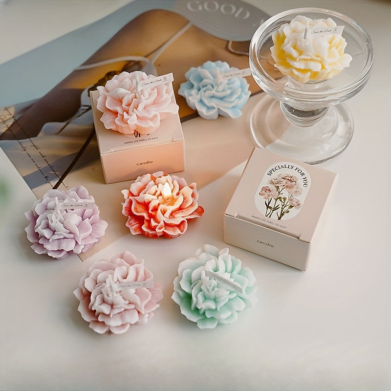 Leah | Scented Candle | Carnation Fragrance, Decorative Gift | Paraffin