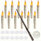 Jolie | Flameless LED Floating Candles | 12 Pack, Remote Control | Christmas Decor