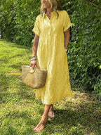 Marlowe | Women's Shirt Dress | Striped, Button-Down, Casual | Pockets