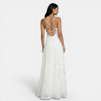 Summer Dress Women Slim Fit Sleeveless Bodycon Backless Tie Detail