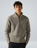 Calla | Men's Half-Zip Pullover Sweater | Wool Blend, Warm