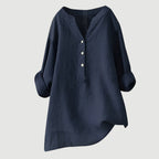 Anneke | Women's Linen Blouse | Relaxed Fit, Breathable | Everyday Top