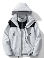 Women 3 in 1 Waterproof Windproof Jacket Removable Hood