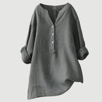 Anneke | Women's Linen Blouse | Relaxed Fit, Breathable | Everyday Top