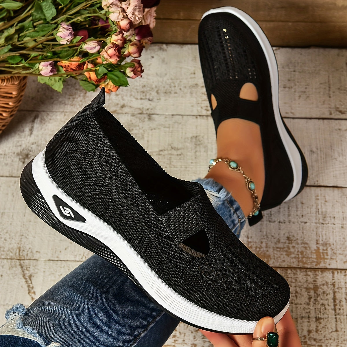 Orthopedic Slip On Shoes Women | Arch Support Cushioned Gel Sole