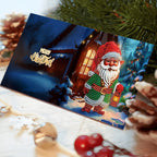Briar | Diamond Painting Christmas Cards | DIY Kit, Santa & Animal | 12pcs