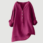 Anneke | Women's Linen Blouse | Relaxed Fit, Breathable | Everyday Top