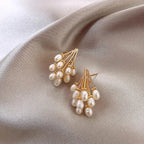 Bea | Pearl Tassel Earrings | 18K Gold Plated Silver, Hypoallergenic | Women