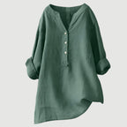 Anneke | Women's Linen Blouse | Relaxed Fit, Breathable | Everyday Top