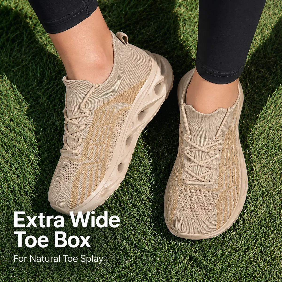 Nova | Walking Sneakers | Wide Toe Box, Orthopedic | Flexible Sole