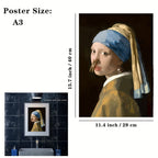 Neela | Bathroom Wall Poster | Funny, Waterproof | 15.7"x11.4"