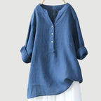 Anneke | Women's Linen Blouse | Relaxed Fit, Breathable | Everyday Top