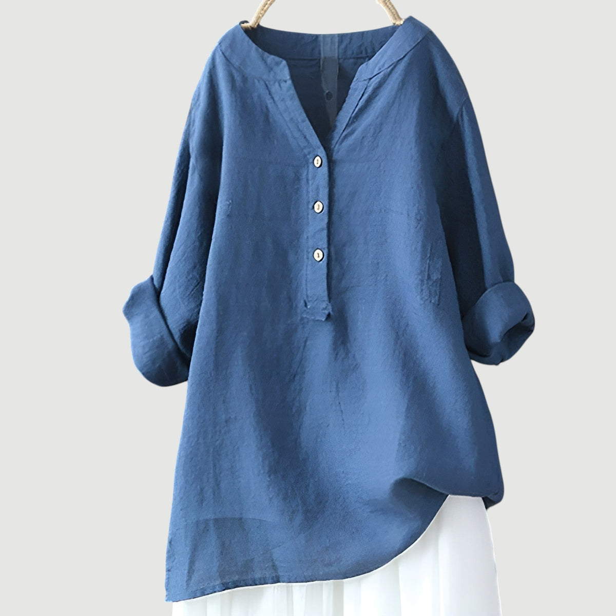 Anneke | Women's Linen Blouse | Relaxed Fit, Breathable | Everyday Top