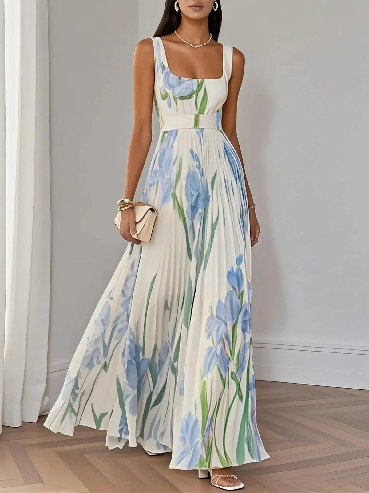 Lyra | Floral Boho Dress | Women's A-Line, Flowy Summer Dress