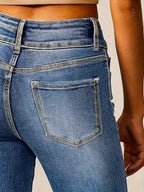 Ximena | Women's Flared Jeans | High Waist, Figure-Hugging Fit | Blue