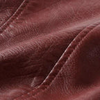 Jolie | Women's Faux Leather Biker Jacket | Zip-Up, Belted Waist | Short