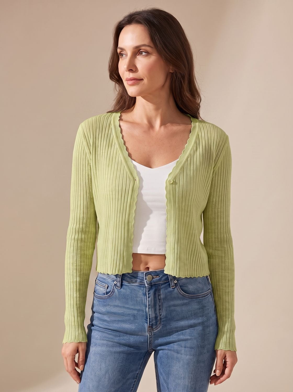 Luna | Women's Lightweight Summer Knit Cardigan | V-Neck