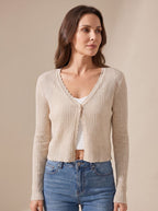 Luna | Women's Lightweight Summer Knit Cardigan | V-Neck