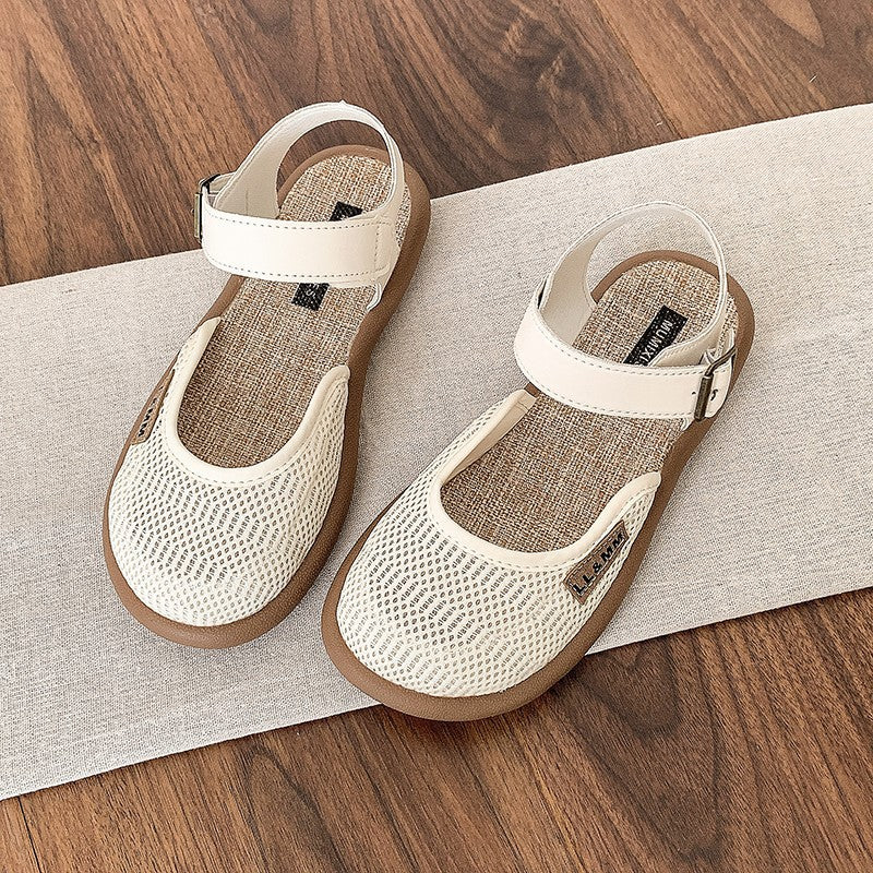 Orthopedic sandals women | Linen Mesh Closed Toe Casual Lightweight