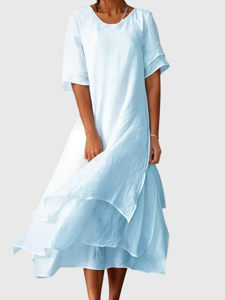 Maren | Women's Elegant Dress | Open Neckline, Fluid Cut