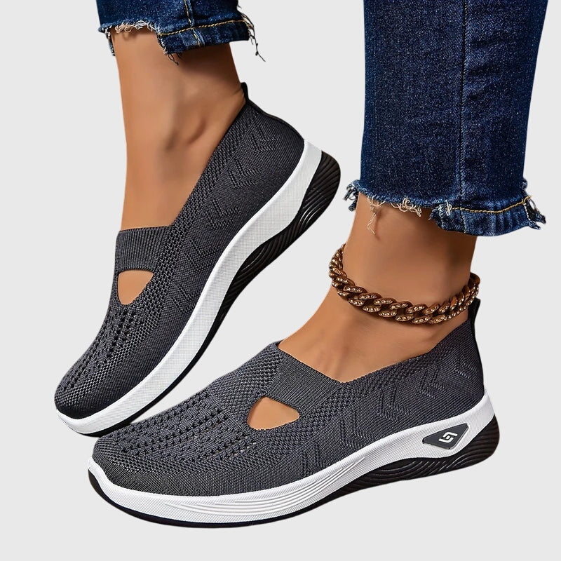 Greta | Women's Orthopaedic Slip-On Shoes | Knitted, Cushioned Sole, All-Day Comfort