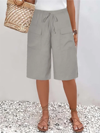 Linnea | Women's Drawstring Shorts | Elasticated Waist, Soft-Touch | Casual