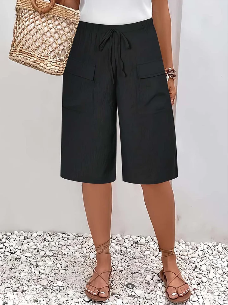 Linnea | Women's Drawstring Shorts | Elasticated Waist, Soft-Touch | Casual