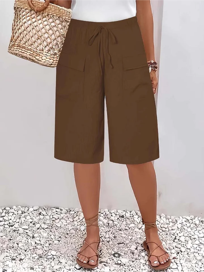 Linnea | Women's Drawstring Shorts | Elasticated Waist, Soft-Touch | Casual