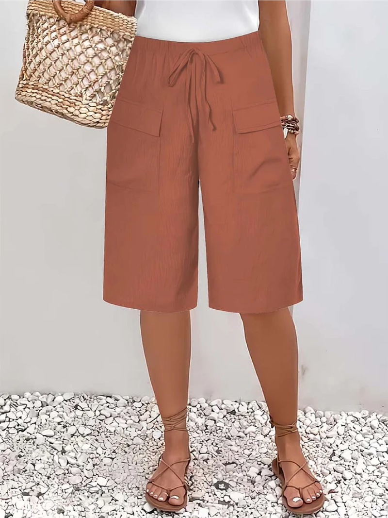 Linnea | Women's Drawstring Shorts | Elasticated Waist, Soft-Touch | Casual