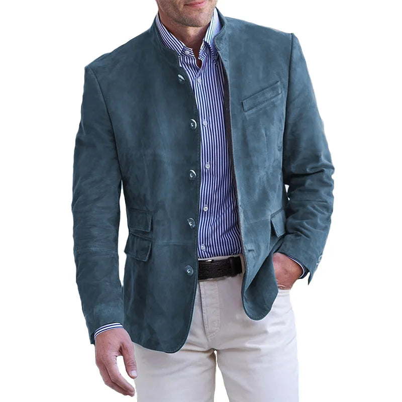 Luna | Men's Blazer | Stand Collar, Button-Up | Smart Casual