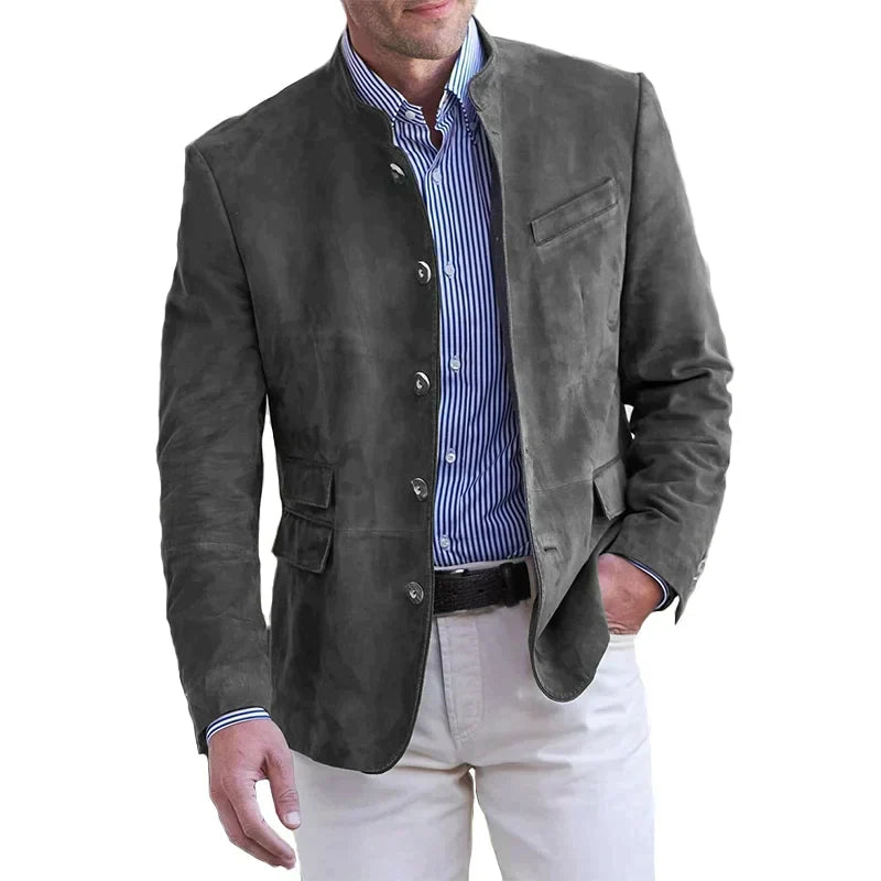 Luna | Men's Blazer | Stand Collar, Button-Up | Smart Casual