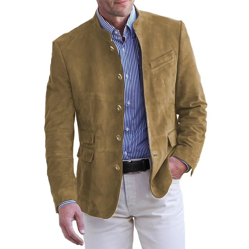 Luna | Men's Blazer | Stand Collar, Button-Up | Smart Casual