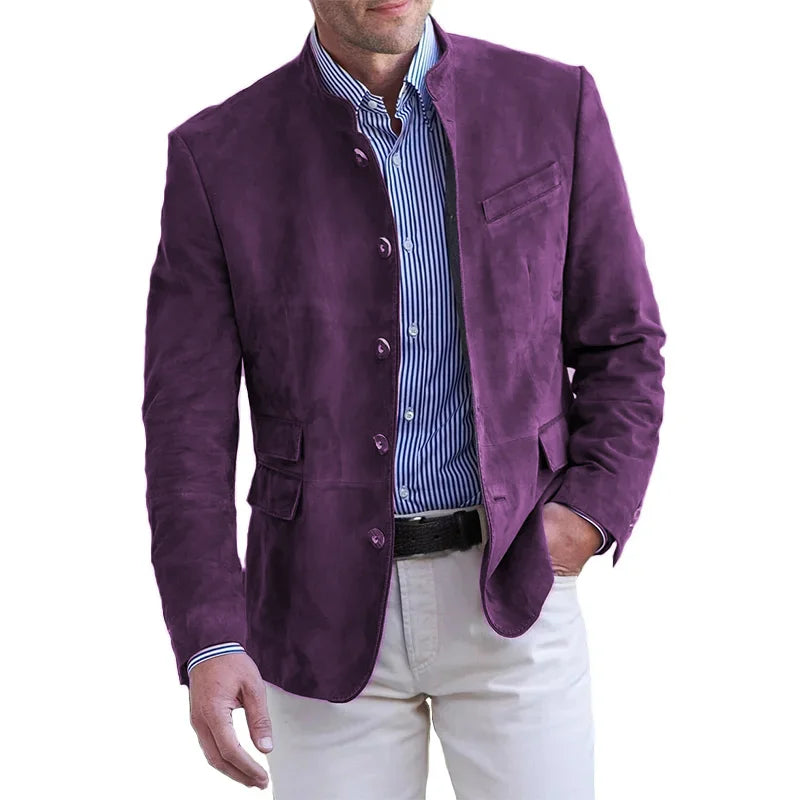 Luna | Men's Blazer | Stand Collar, Button-Up | Smart Casual