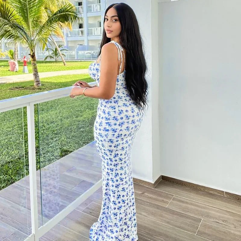 Floral Dress Women Maxi Romantic Summer | Soraya